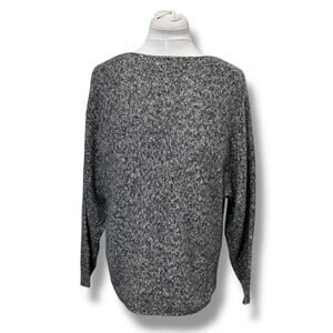 Lauren Ralph Lauren Women’s Dolman Sleeve Pullover Sweater Marled Black/Gray M